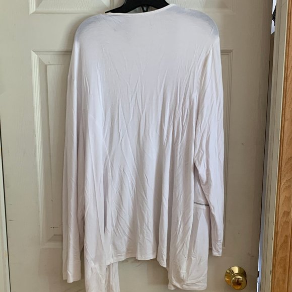 Pennington White Open Cardigan Size 3X - Picture 2 of 5